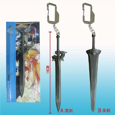 sword art online anime keychain