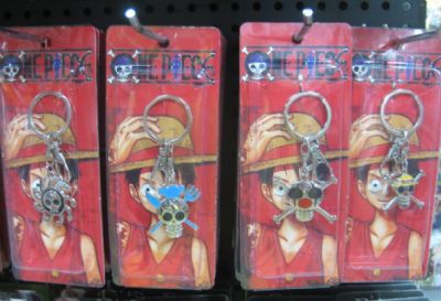 one piece anime keychain