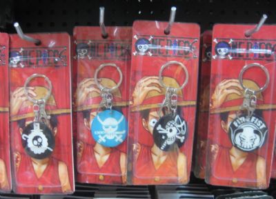 one piece anime keychain