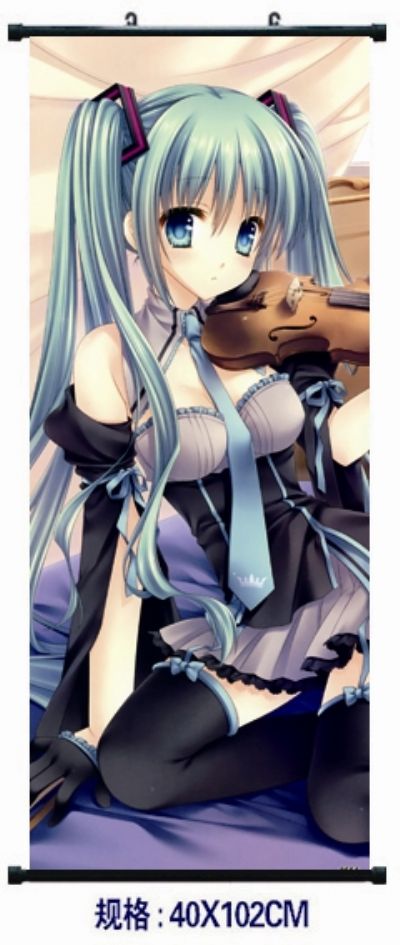 miku.hatsune anime wallscroll