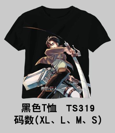 attack on titan anime t-shirt 