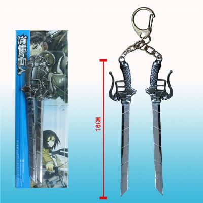 attack on titan anime keychain