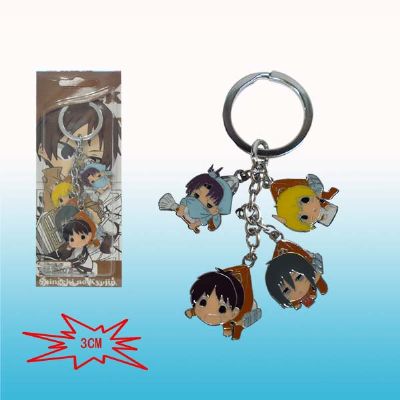 attack on titan anime keychain