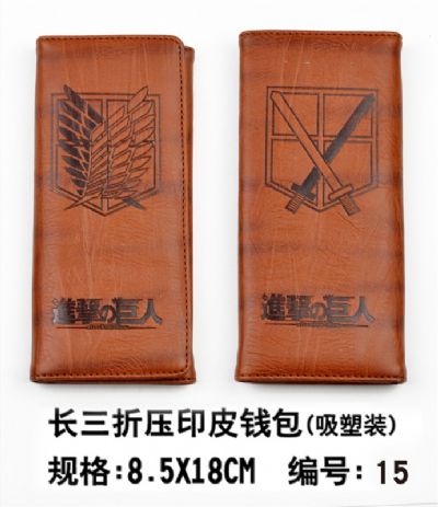 attack on titan anime wallet