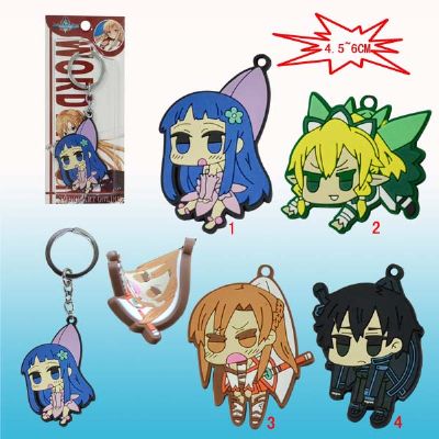 sword art online anime keychain