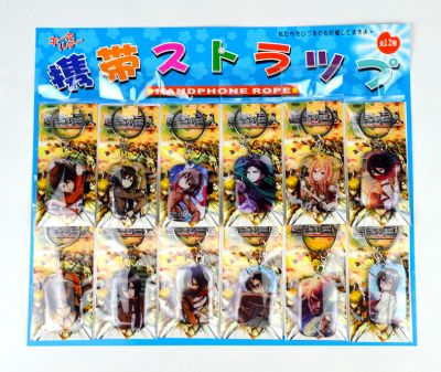 attack on titan anime keychain set