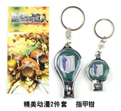 Attack on Titan anime nail clipper keychain