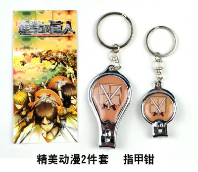 Attack on Titan anime nail clipper keychain