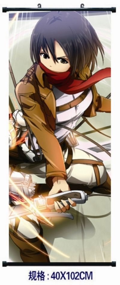 Attack on Titan anime wallscroll