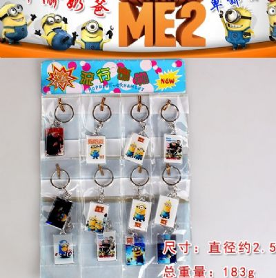 Despicable me anime keychain set