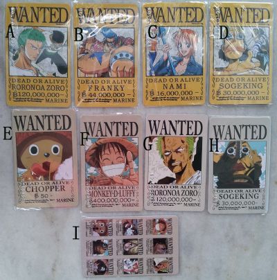 One Piece anime member card