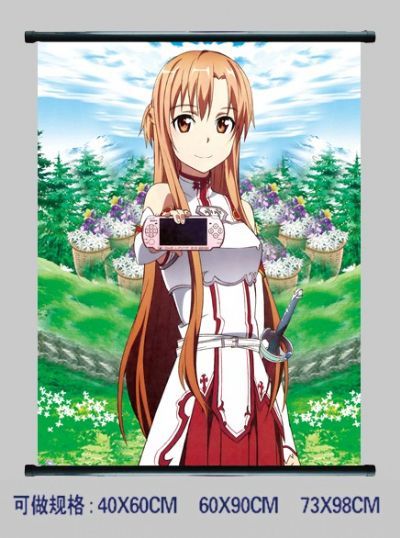 Sword Art Online anime wall scroll