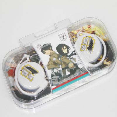 attack on titan anime earphone