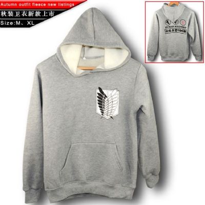 Attack on Titan anime  Thick Cotton Hooded Sweater