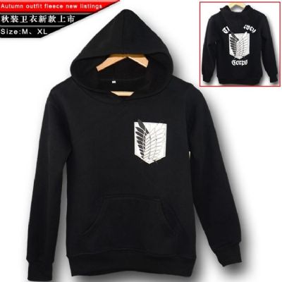 Attack on Titan anime  Thick Cotton Hooded Sweater