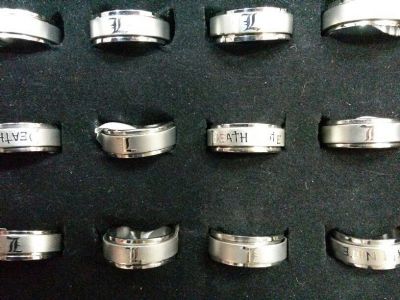 death note anime ring set