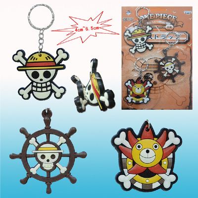 one piece anime keychain