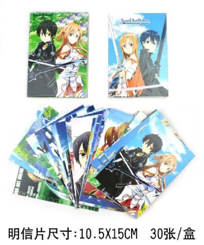 Sword Art Online anime postcared