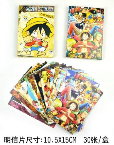 One Piece anime postcard