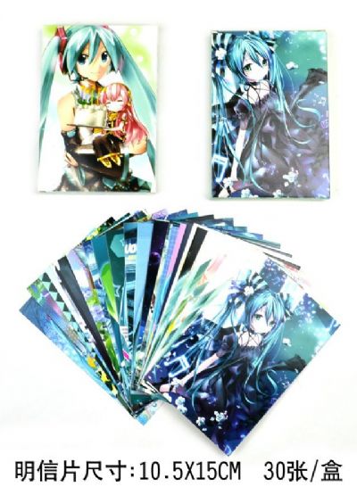 Miku.Hatsune anime postcard