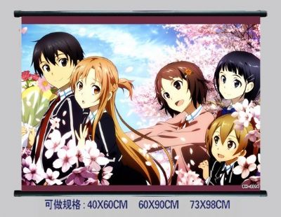 Sword Art Online anime wall scroll