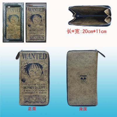 one piece anime wallet