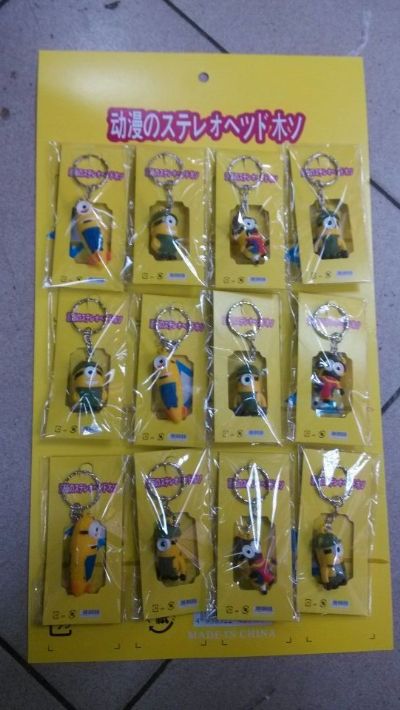 Despicable me anime keychain set