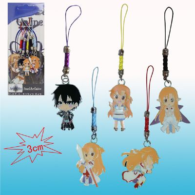 sword art online anime phonestrap