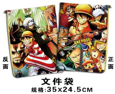 One Piece anime file bag