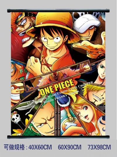 One Piece anime wallscroll