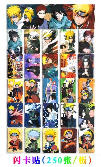 Naruto anime card sticker