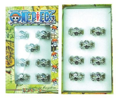 one piece anime ring set