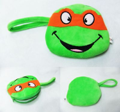 Turtles anime plush coin purse/wallet(orange)