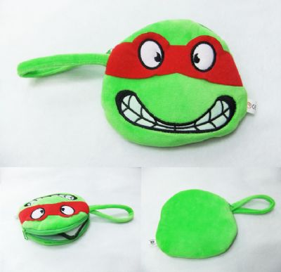 Turtles anime plush coin purse/wallet(red)