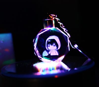 anime flashing light keychain