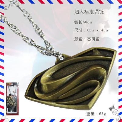 Super Man anime necklace