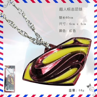 Super Man anime necklace