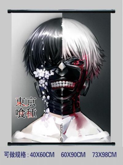 tokyo ghoul anime wallscroll