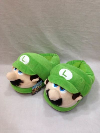 super mario anime plush slipper