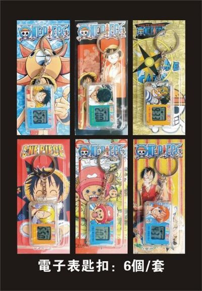 one piece anime watch keychain