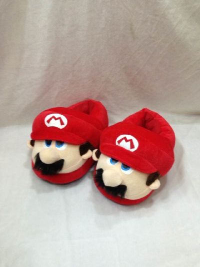 super mario anime plush slipper