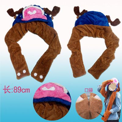 one piece anime plush cap