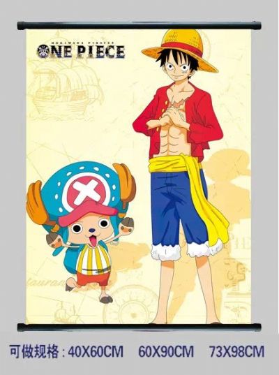 one piece anime wallscroll