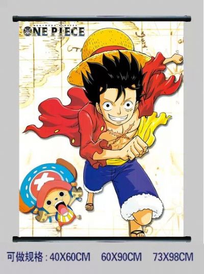 one piece anime wallscroll