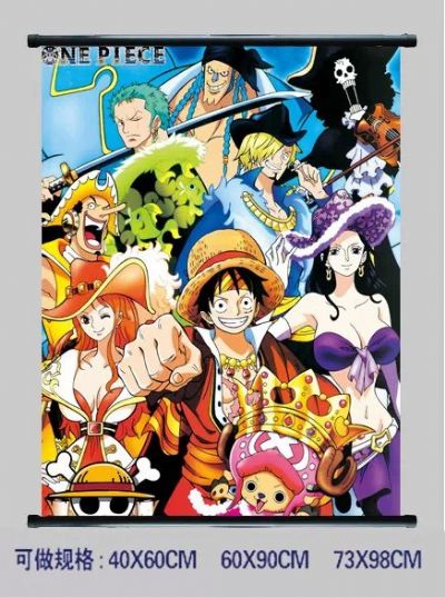 one piece anime wallscroll