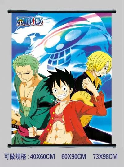 one piece anime wallscroll