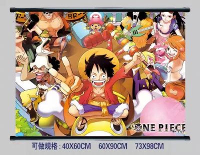 one piece anime wallscroll