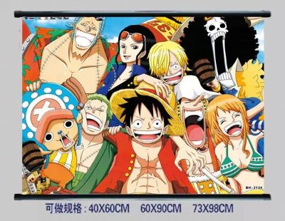 one piece anime wallscroll