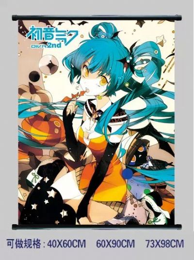 Miku.Hatsune anime wallscroll