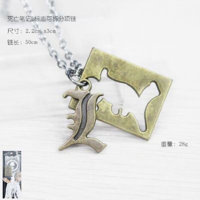 death note anime necklace